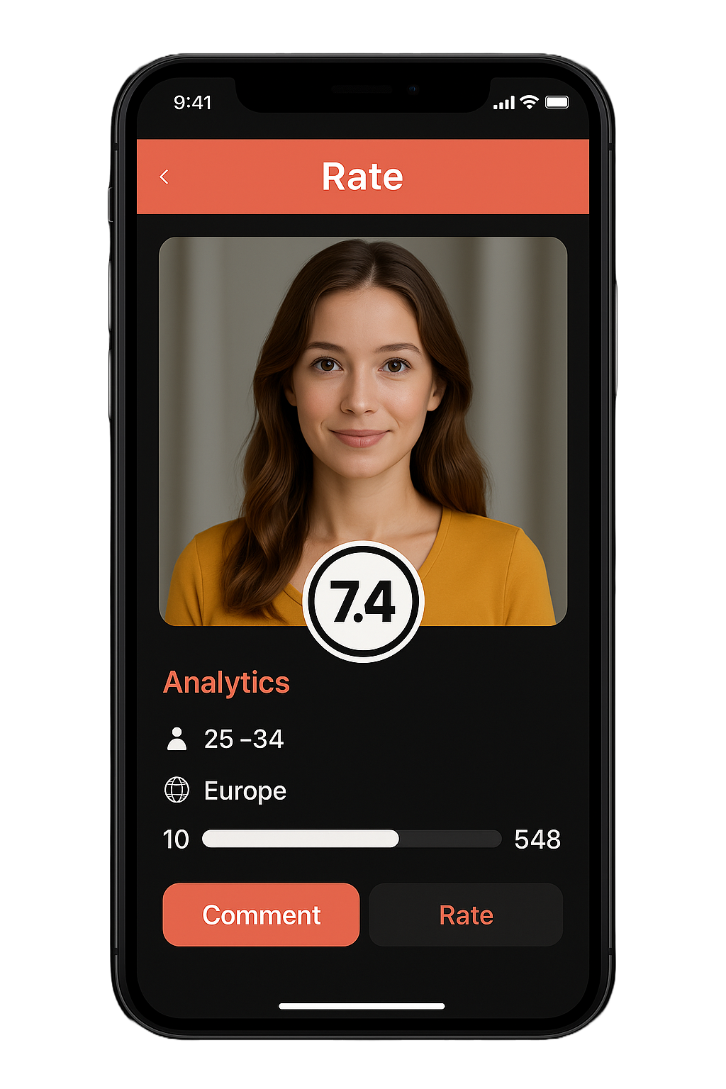 Rate App Mockup